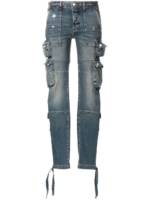 AMIRI Jeans mit Cargotaschen - Blau