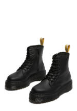 DR. Martens Plateau-Boots Vegan Jadon II, Leder, 4 cm schwarz
