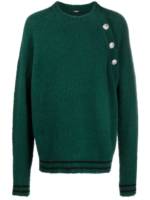 Balmain Pullover mit geprägten Knöpfen - Grün
