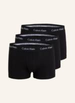 Calvin Klein 3er-Pack Boxershorts Cotton Stretch Low Rise silber