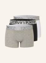 Calvin Klein 3er-Pack Boxershorts Steel Cotton grau