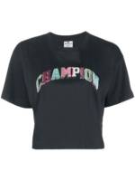 Champion T-Shirt mit Logo-Print - Grau