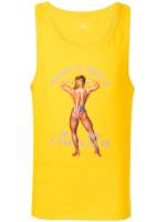 Gosha Rubchinskiy Trägershirt mit Bodybuilder-Print - Gelb