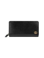 Gucci 'GG Marmont' Portemonnaie mit Reißverschluss - Schwarz