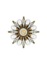 Gucci Ring im Blumendesign mit GG - Gold