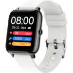 Herren Smartwatch Aktivitätstracker Bildschirm Blutsauerstoffsättigung Herzfrequenz Wasserdicht Fitnessuhr Schrittzähler - schwarz und weiß