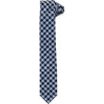MANGUUN Krawatte, Seide, kariert, 6 cm, für Herren, hellbau/navy, OneSize