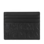 MCM Portemonnaies - Monogramme Leather Card Case - in black - für Damen