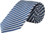 Olymp Krawatte, Seide, gestreift, 7 cm, für Herren, dunkelblau, OneSize