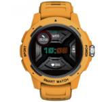 Smartwatch für Herren, intelligente Outdoor-Laufuhr für Profisportarten, Smartwatch und Fitness-Tracker - Gelb