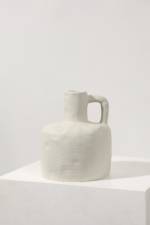 Strukturierte Vase - White - One Size, White