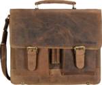 Greenburry, Vintage Aktentasche Leder 40 Cm Laptopfach in mittelbraun, Businesstaschen für Herren