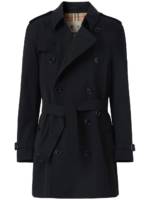 Burberry Kurzer Kensington Heritage Trenchcoat - Schwarz