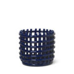 Ceramic Small Korb / Ø 16 x H 14,5 cm - Handgefertigt - Ferm Living - Blau