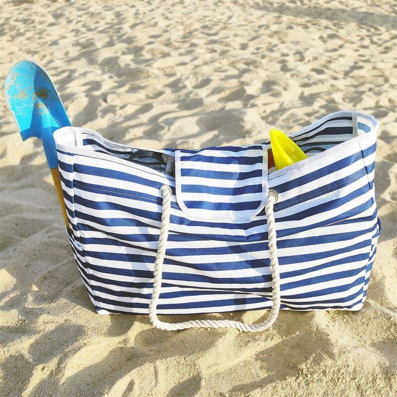 Minkurow - Strandtasche Groß, Beachbag Badetasche, Sommer Shopper Schultertasche Beach Bag fur Damen Herren, Umhängetasche Beachbag Urlaubstasche"
