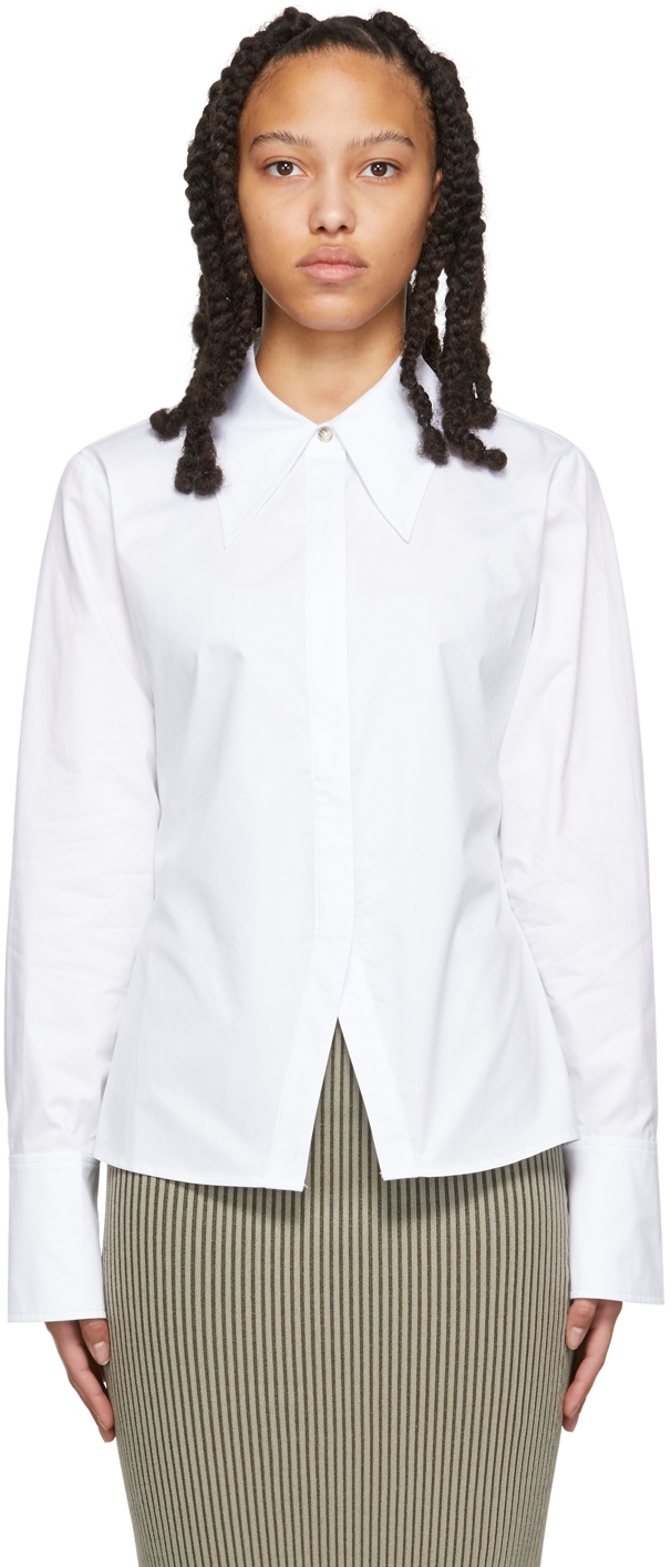 ANINE BING White Tiffany Shirt