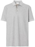 Burberry Poloshirt mit Logo-Stickerei - Grau