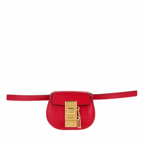 Chloé Bauchtaschen - Drew Mini Bracelet Bag Calfskin - in red - für Damen