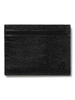 Christian Louboutin - Logo-Appliquéd Lizard-Effect Glossed-Leather Cardholder - Men - Black