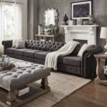 JVmoebel Big-Sofa, XXL Big Sofa Couch Chesterfield 480cm Polster Sofas 9 Sitzer Leder Textil #265