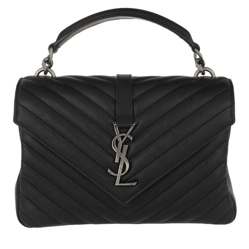 Saint Laurent Satchel Bag - YSL Monogramme Bag Leather - in black - für Damen