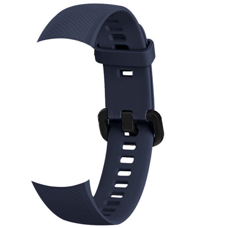 Smartwatch Band Ersatz Silica Gel Armband Strap Band Zubehor Uhrengurtel Damen Herren Armbander Kompatibel mit Honor Band 5 - Modell: Dunkelblau