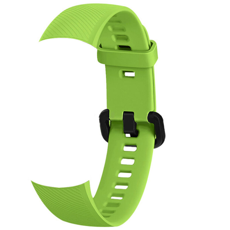 Smartwatch Band Ersatz Silica Gel Armband Strap Band Zubehor Uhrengurtel Damen Herren Armbander Kompatibel mit Honor Band 5 - Modell: Grun