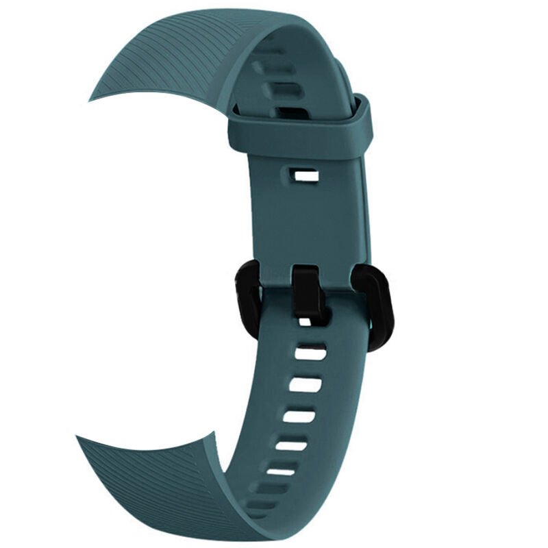 Smartwatch Band Ersatz Silica Gel Armband Strap Band Zubehor Uhrengurtel Damen Herren Armbander Kompatibel mit Honor Band 5 - Modell: Rock Cyan