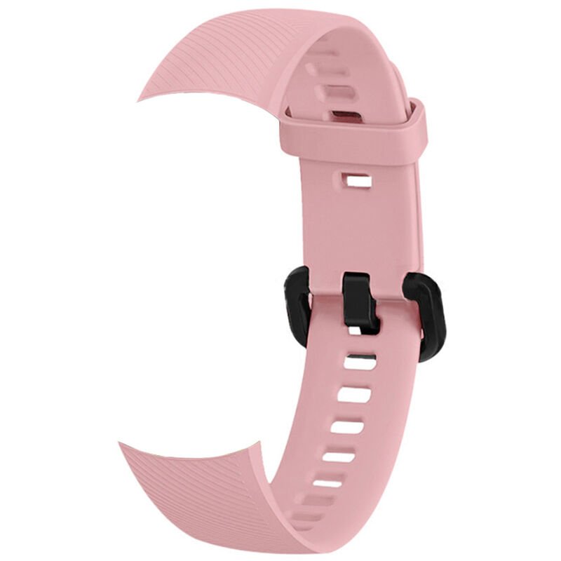 Smartwatch Band Ersatz Silica Gel Armband Strap Band Zubehor Uhrengurtel Damen Herren Armbander Kompatibel mit Honor Band 5 - Modell: Rosa