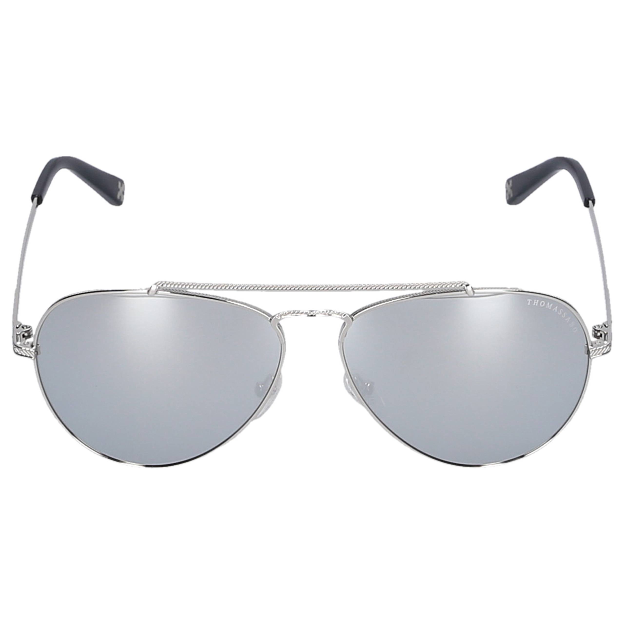 Sonnenbrille Aviator 044114 Metall silber