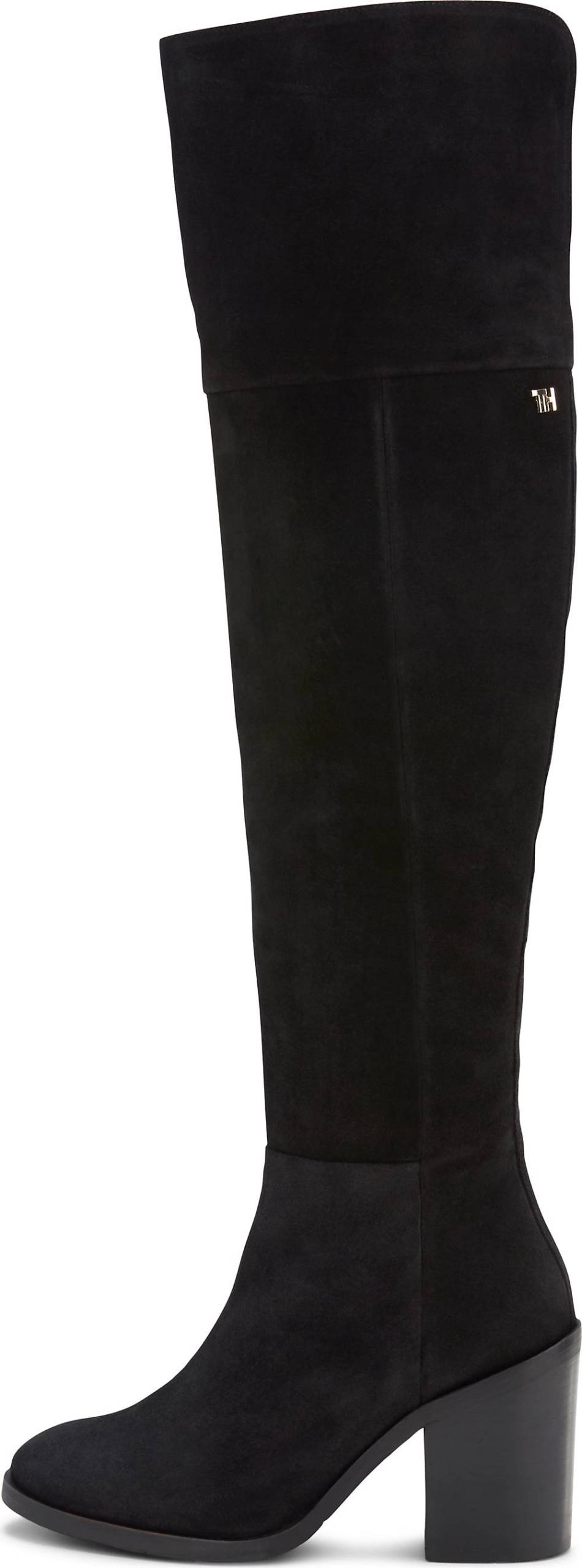 TOMMY HILFIGER, Overknee-Stiefel Modern Tommy in schwarz, Stiefel für Damen