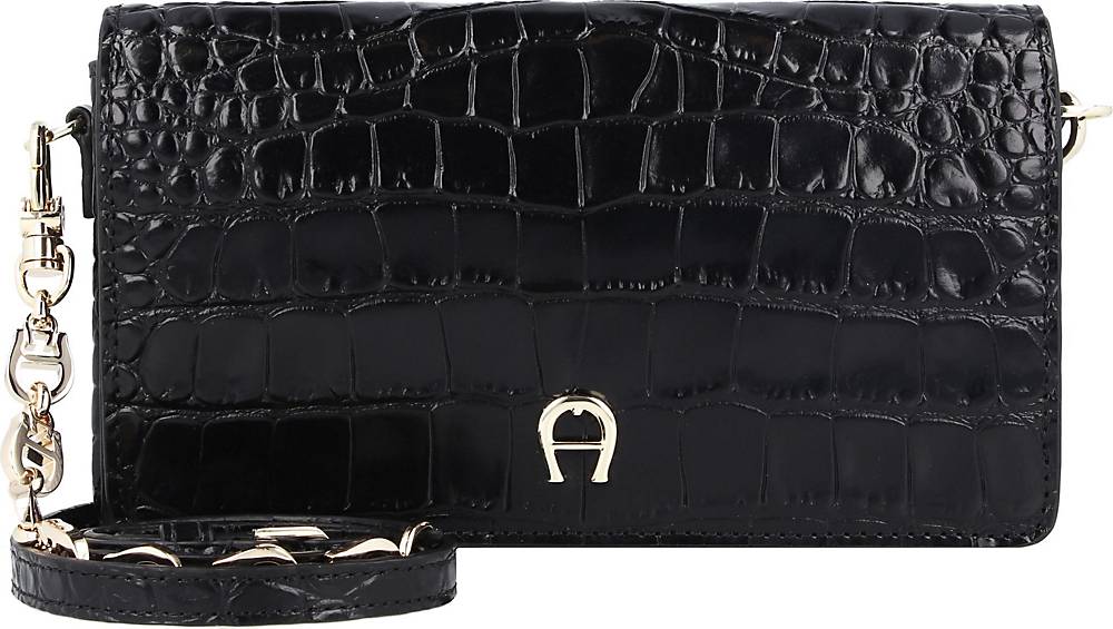 AIGNER, Fashion Clutch Tasche 18 Cm in schwarz, Clutches & Abendtaschen für Damen