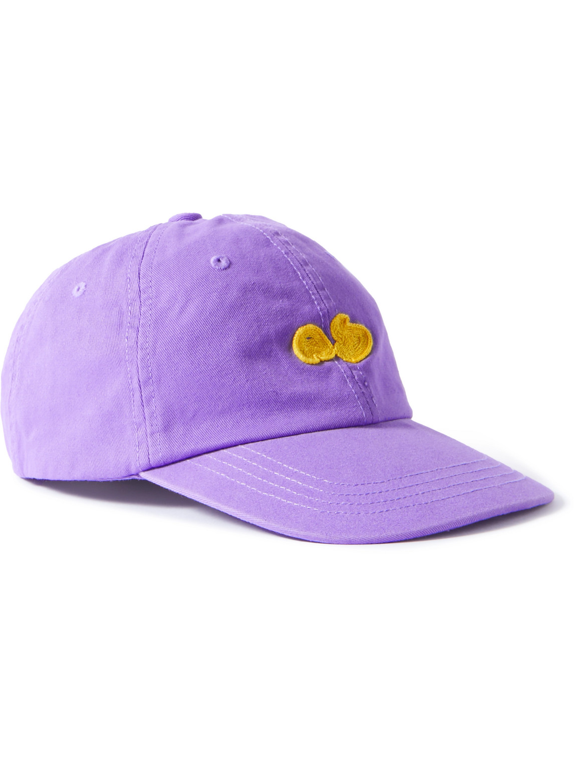Acne Studios - Logo-Appliquéd Garment-Dyed Cotton Baseball Cap - Men - Purple - one size