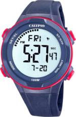 CALYPSO WATCHES Digitaluhr "UK5780/4 Calypso Herren Jugend Uhr Digital", (Armbanduhr), Herren, Jugend Armbanduhr rund, Kunststoffarmband blau, Casual