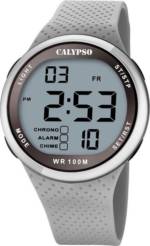 CALYPSO WATCHES Digitaluhr "UK5785/1 Calypso Herren Jugend Uhr Digital", (Armbanduhr), Herren, Jugend Armbanduhr rund, Kunststoffarmband grau, Sport