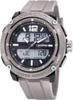 CALYPSO WATCHES Digitaluhr "UK5796/1 Calypso Herren Uhr Analog-Digital", (Armbanduhr), Herren Armbanduhr rund, Kunststoffarmband grau, Outdoor