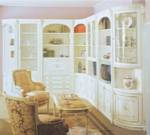 Casa Padrino Eckschrank "Luxus Barock Eckschrank Weiß / Mehrfarbig / Gold - Handgefertigter Massivholz Wohnzimmer Schrank - Barock Wohnzimmer Möbel - Erstklassische Qualität - Made in Italy"