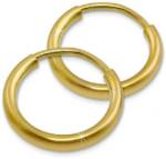 GoldDream Paar Creolen "GDO00013Y GoldDream Gold Ohrring Creolen 13mm" (Creolen), Damen Creolen 333 Gelbgold - 8 Karat, Farbe: gold