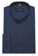 Huber Hemden Langarmhemd "HU-0041" Stehkragen, 100% Leinen, Nachhaltige Naturfaser, Regular Fit - gerader Schnitt, Made in EU!