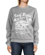 Neverless Sweatshirt "Sweatshirt Damen Aufdruck Bus Surf Rider California Surfing Retro Rundhals-Pullover Pulli Sweater Neverless®"