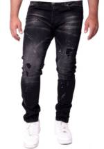Reslad Destroyed-Jeans "Reslad Jeans Herren Color-Splashes Stretch Denim" Destroyed Jeanshose Männer-Hose Slim Fit
