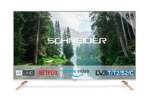 SCHNEIDER SC-55 S1 Fjord LED-Fernseher (140 cm/55 Zoll, 4K UHD, UHD Triple Tuner, 50 - 60 Hz, Wlan, 3x HDMI CEC davon 1x HDMI ARC, Streaming und IPTV)