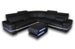 Sofa Dreams Ecksofa "Positano", L Form Ledersofa mit LED, mit Stauraum, Designersofa