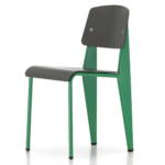 Vitra - Prouvé Standard SP Chair, Blé Vert / Basalt, Filzgleiter (Hartboden)