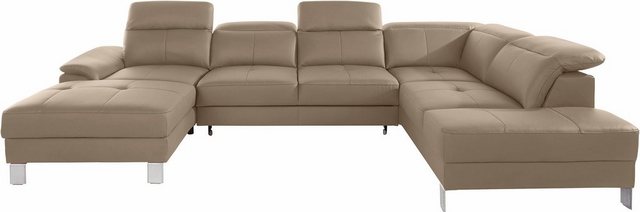 exxpo - sofa fashion Wohnlandschaft, inkl. Kopf- bzw. Rückenverstellung, wahlweise mit Bettfunktion und Bettkasten