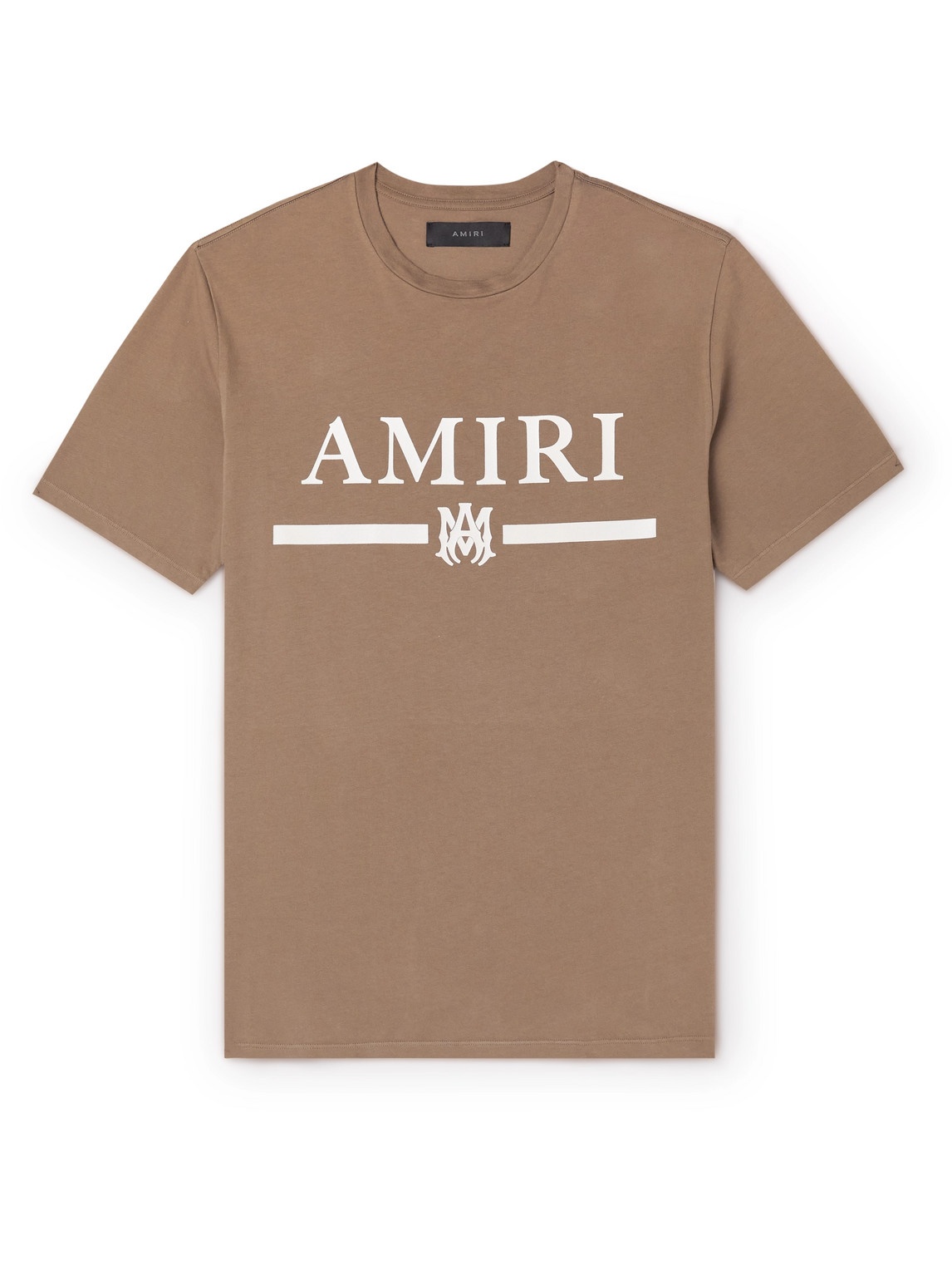 AMIRI - Logo-Print Cotton-Jersey T-Shirt - Men - Brown - L