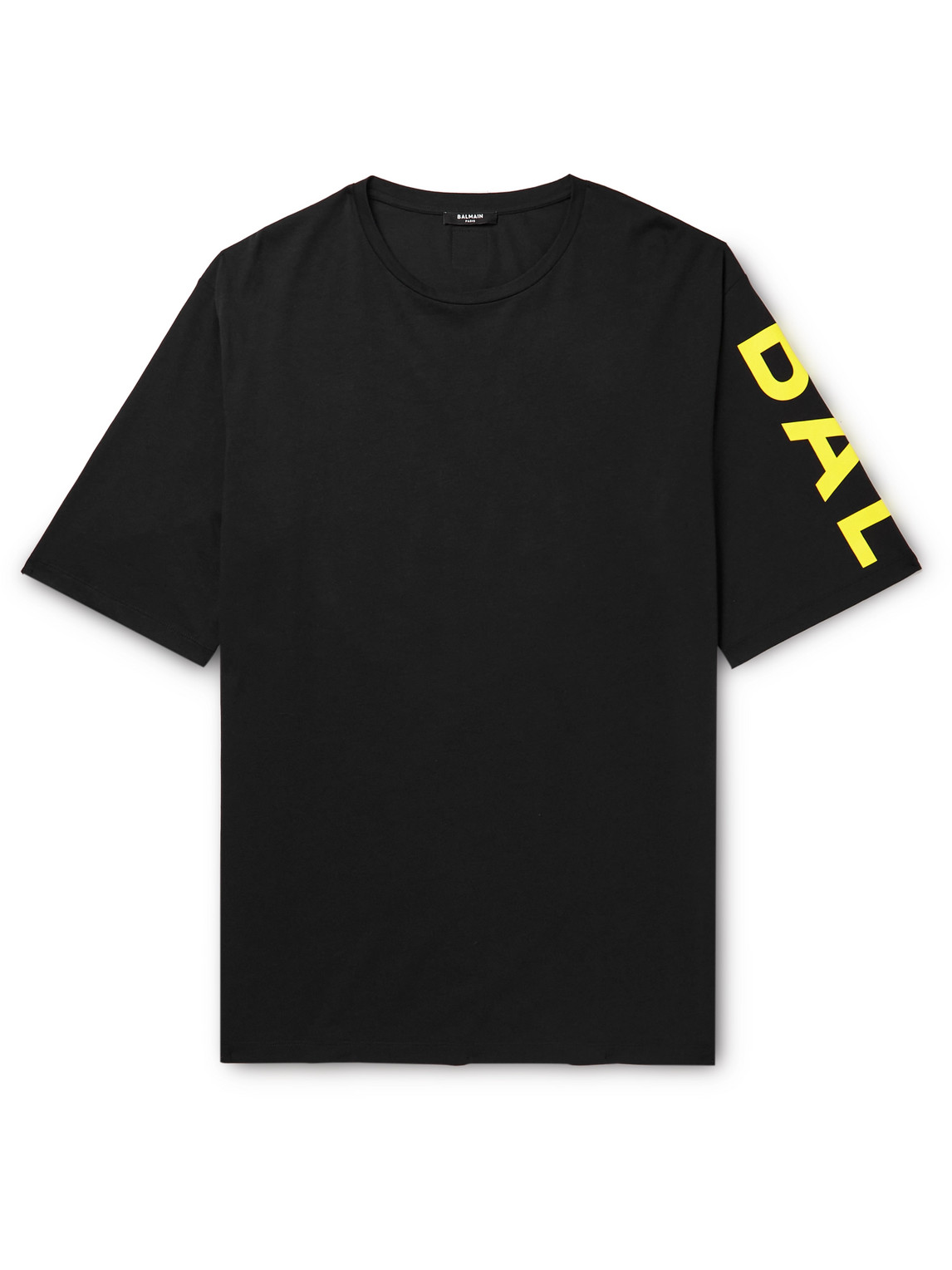 Balmain - Oversized Logo-Print Cotton-Jersey T-Shirt - Men - Black - S