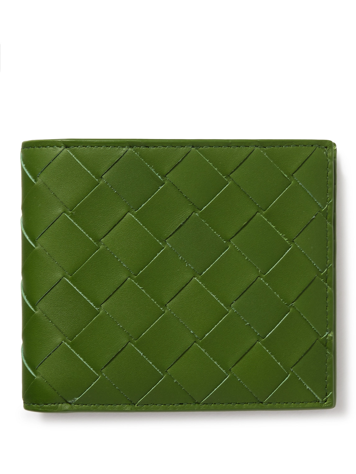 Bottega Veneta - Intrecciato Leather Billfold Wallet - Men - Green