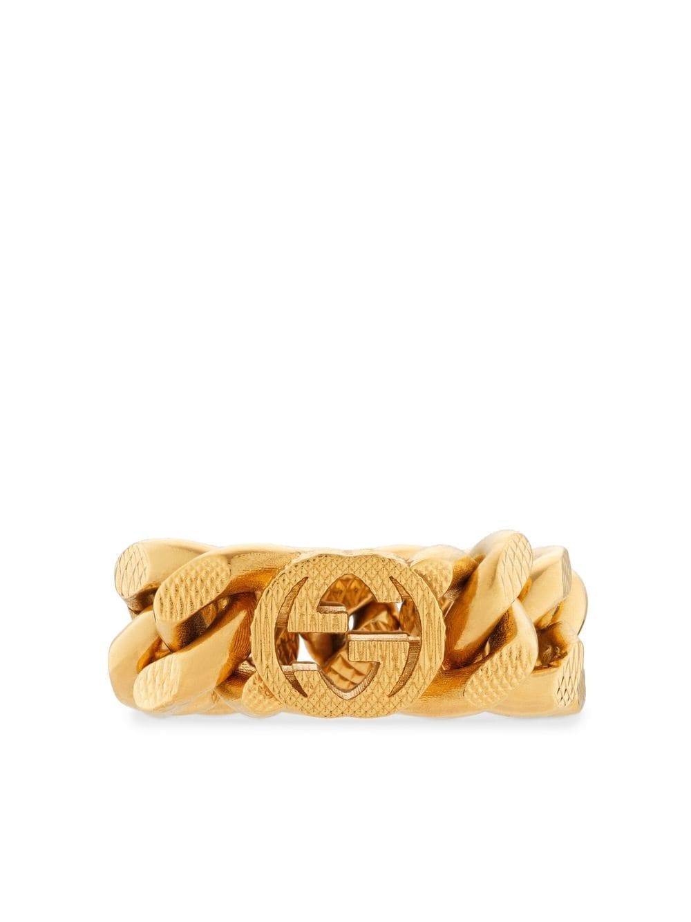 Gucci Ring im Kettendesign mit GG - Gold