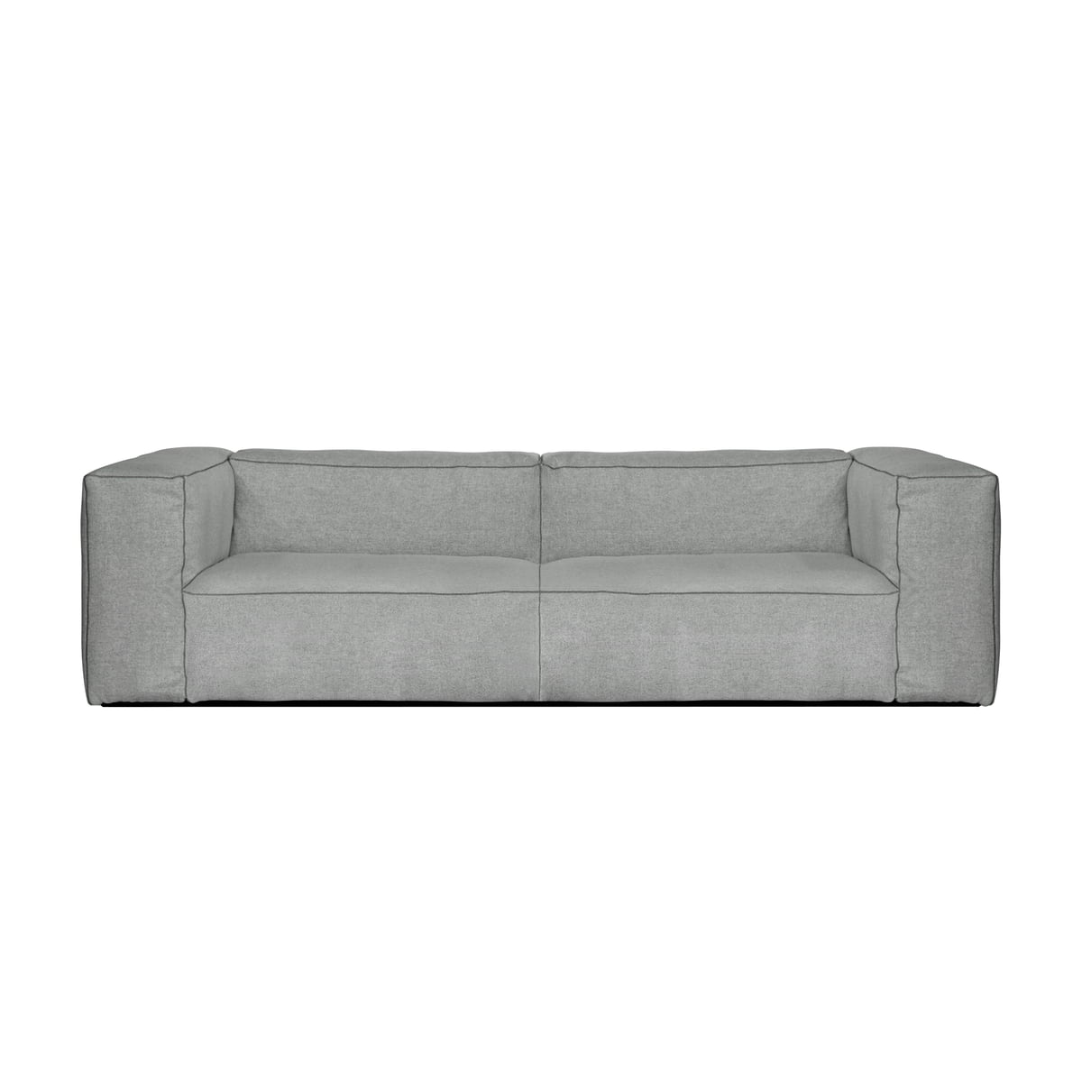 HAY - Mags Soft Sofa 2,5-Sitzer, Kombination 1, hellgrau (Hallingdal 130) / Nähte: dunkelgrau
